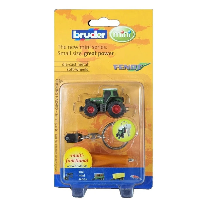 BRUDER 00400 FENDT FAVORIT 930 WITH KEYRING AND SCREWDRIVER 1:128 MINI DIECAST