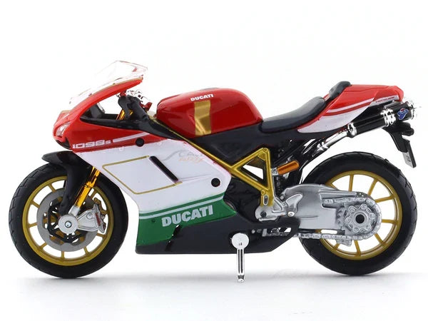 MAISTO DUCATI 1098-S 1/18 RED DIECAST  BIKE MODEL 20-07024