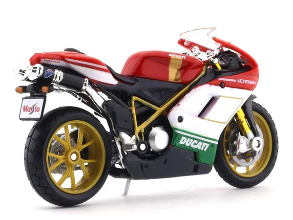 MAISTO DUCATI 1098-S 1/18 RED DIECAST  BIKE MODEL 20-07024