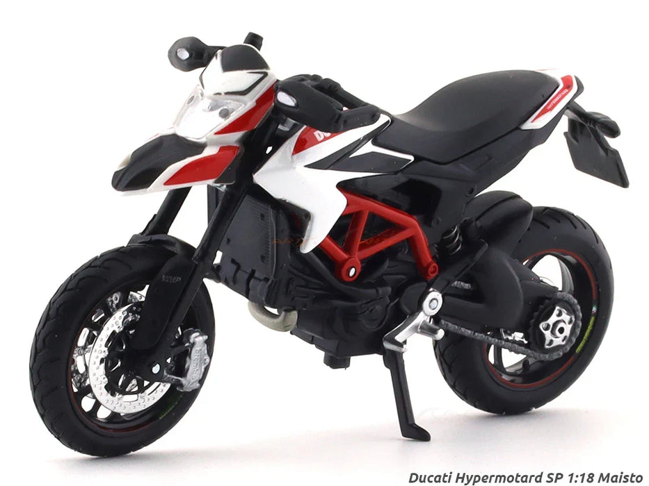 MAISTO DUCATI HYPERMOTARD SP, 1:18 SCALE DIECAST MODEL 20-13016