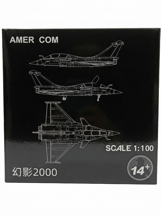 DIECAST AIRPLANE MODEL MIRAGE 2000 1:100 L-16.2CM W-9.1CM