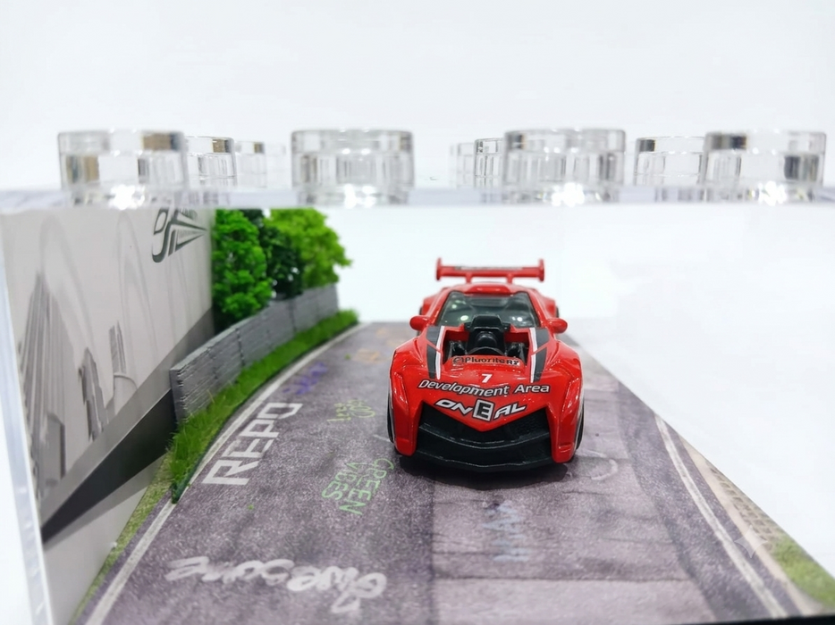 DIORAMA RED RACING CAR MINIATURE 1:64 SCALE 95577-30
