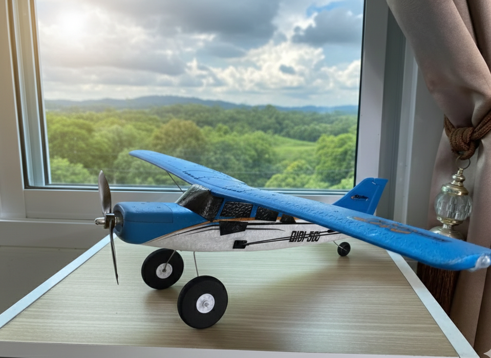 CROSS-COUNTRY AIRCRAFT QIDI-560 M7 51.2CM WING SPAN 37CM FUSELAGE (BLUE)