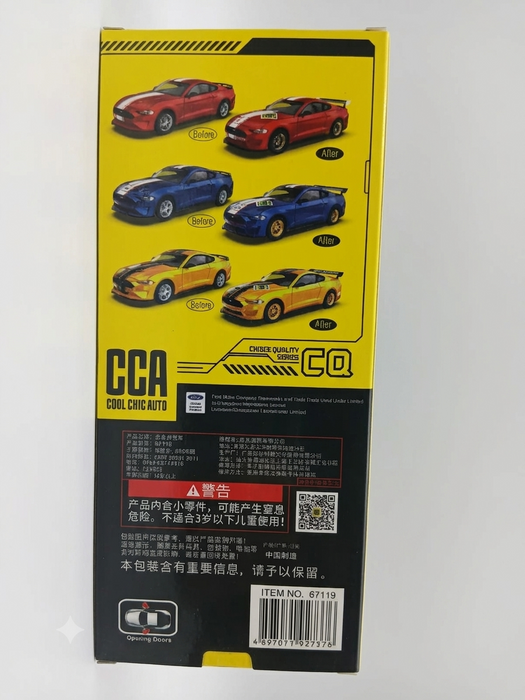 CCA FORD MUSTANG GT 2018 1:42 SCALE 67119 (RED)