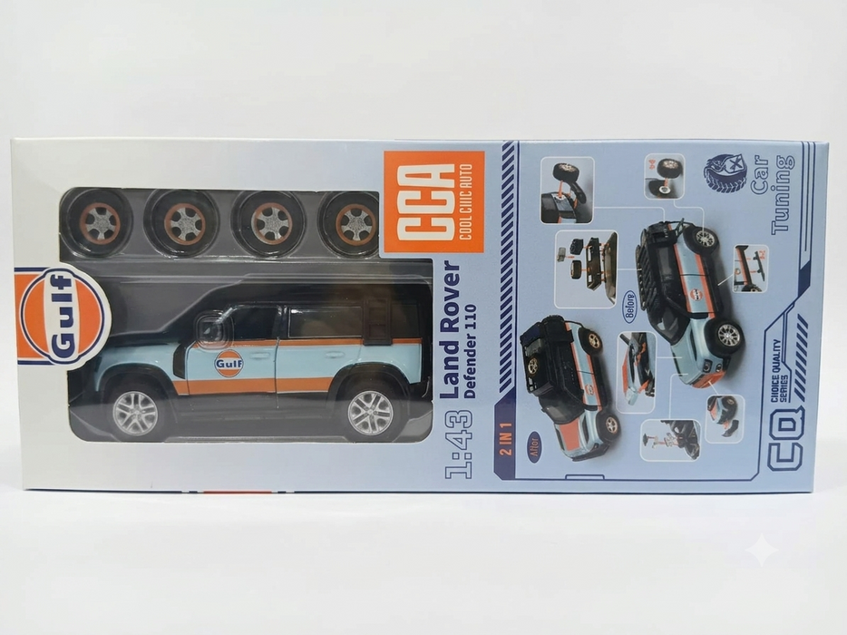 CCA LAND ROVER DEFENDER 110 1:43 SCALE 67134F (BLUE)