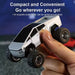 Mini Racer 1:64 Scale Die-Cast Metal Cybertruck Style RC Monster Truck — 2.4GHz Mini Off-Road Crawler with LED Lights & App Control