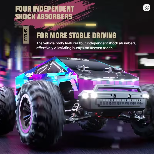 CYBERPUNK STORM BRUSHLESS C8821 1/14 SCALE FOUR-WHEEL HIGH SPEED RACING CAR (PURPLE & BLUE)