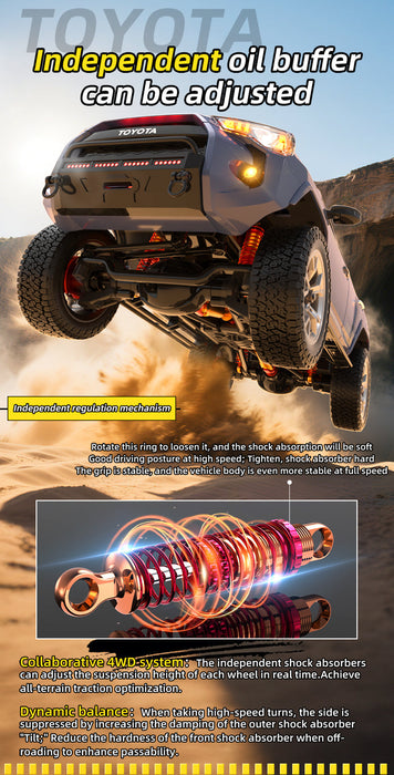 TOYOTA 4 RUNNER HG4-209 WITH SOUND,LIGHT,EXHAUST 4WD WHITE