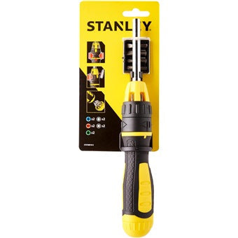 Stanley 10Pc Ratcheting Multi-Bit Screwdriver