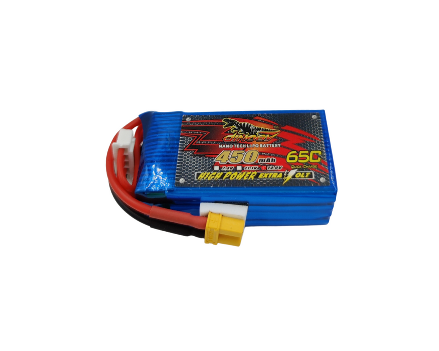 4S-450Mah Dinogy Nanotech 65C Lipo Battery