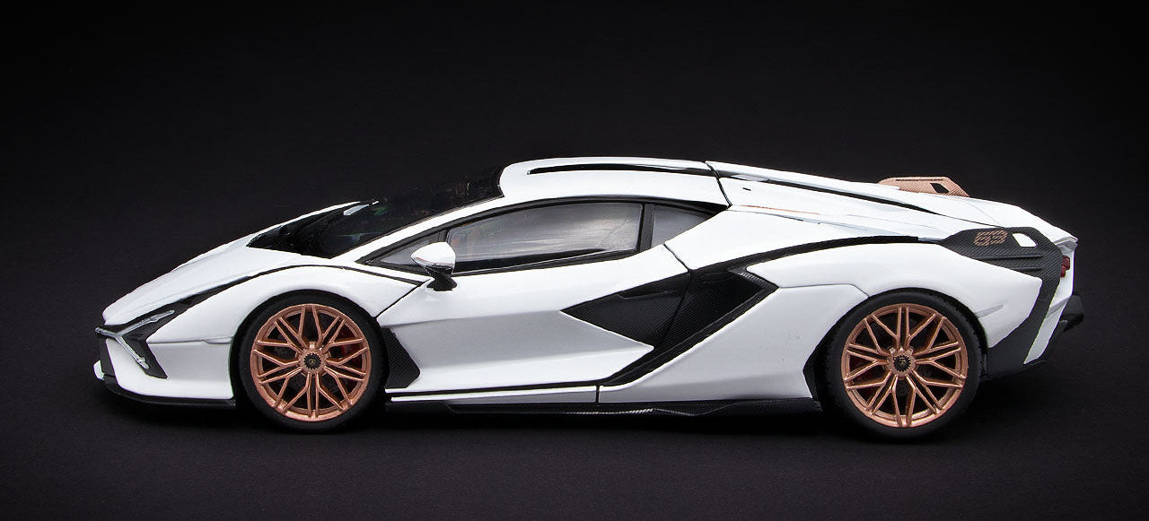 BBURAGO 18-91046W 1/18 LAMBORGHINI SIAN FKP 37 DIE-CAST WHITE