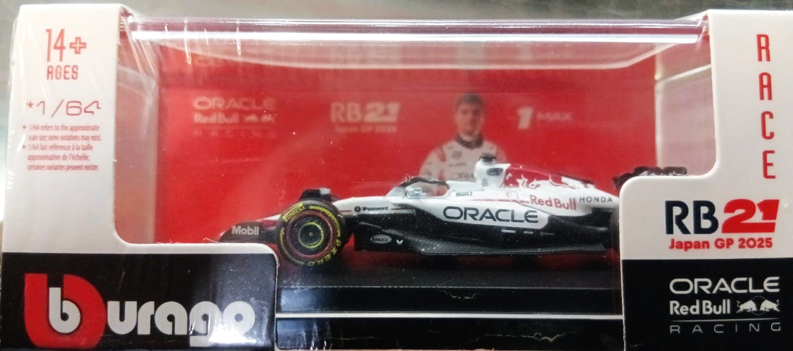 BBURAGO 28-58009M1 1/64 RB21 JAPAN GP 2025 ORACLE RED BULL DIE-CAST