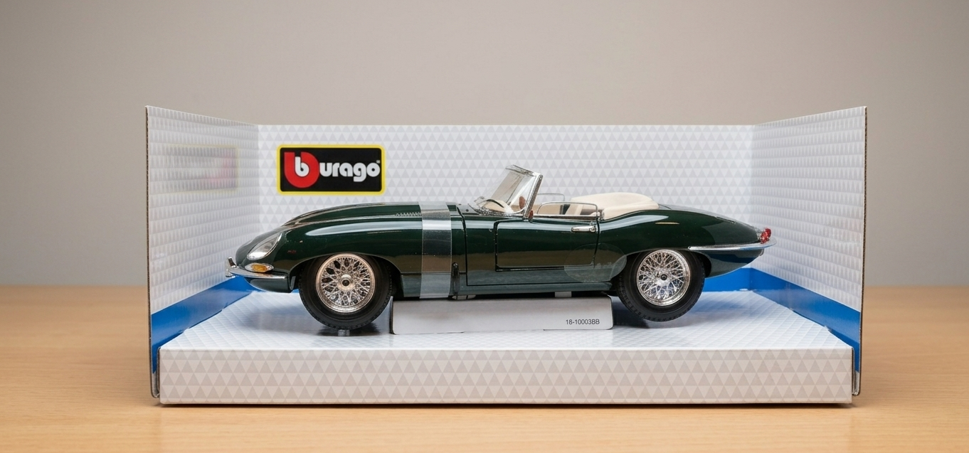 BBURAGO 18-92046G 1/18 JAGUAR E-TYPE CABRIOLET DIE-CAST
