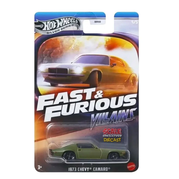 HOTWHEELS FAST & FURIOUS VILLAINS HNR88 1973 CHEVY CAMARO