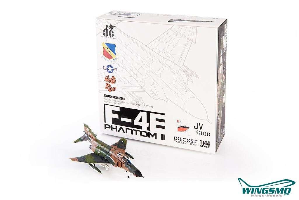 JC WING DIECAST AIRPLANE F-4E PHAHTOM NAVY  1/144