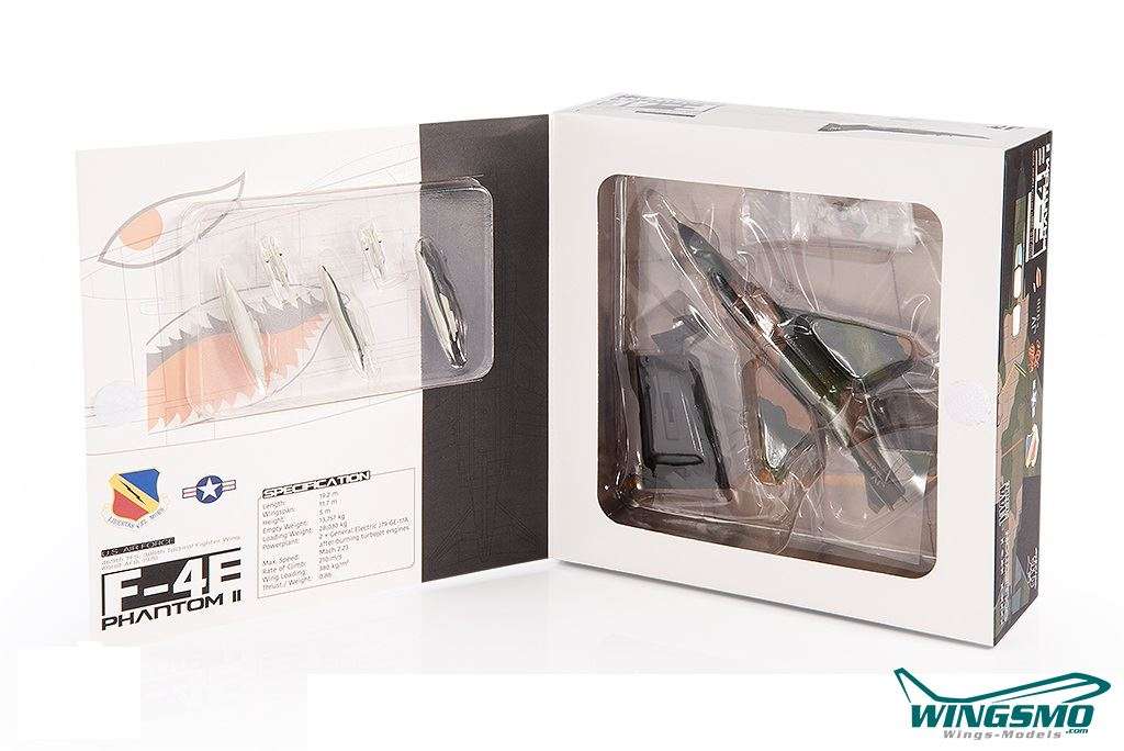 JC WING DIECAST AIRPLANE F-4E PHAHTOM NAVY  1/144