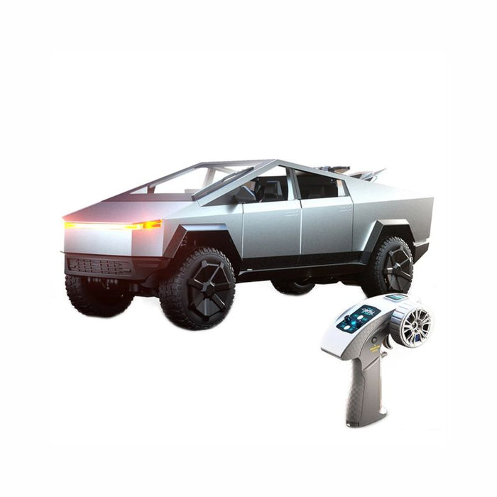 CYBER PICKUP 4WD TRUCK C8817 1/18 TESLA ALLOY RC CAR INCLUDES MOTORCYCLE ADD-ONS