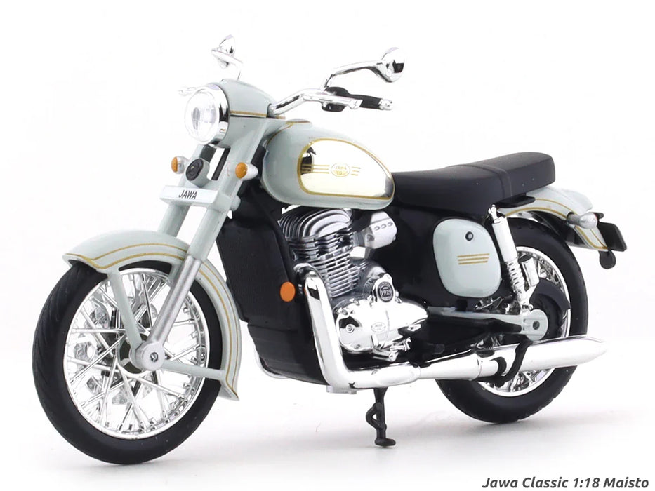 MAISTO JAWA CLASSIC GREY 1:18 SCALE DIECAST MODEL CLAJMT00658