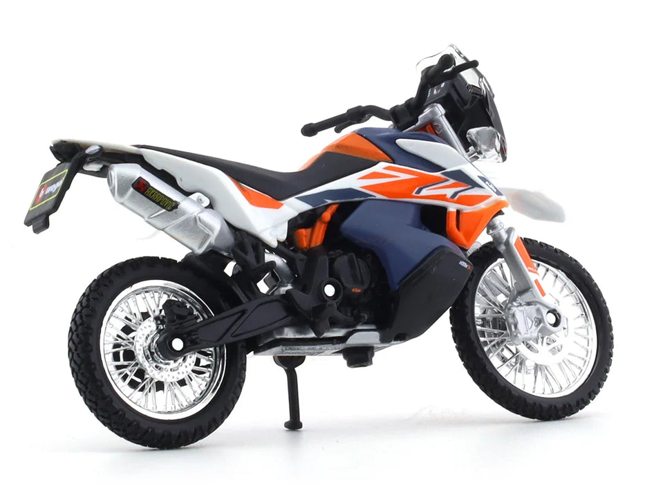 BBURAGO KTM 790 ADVENTURE R RALLY BLUE 1:18 SCALE DIECAST 28-91084