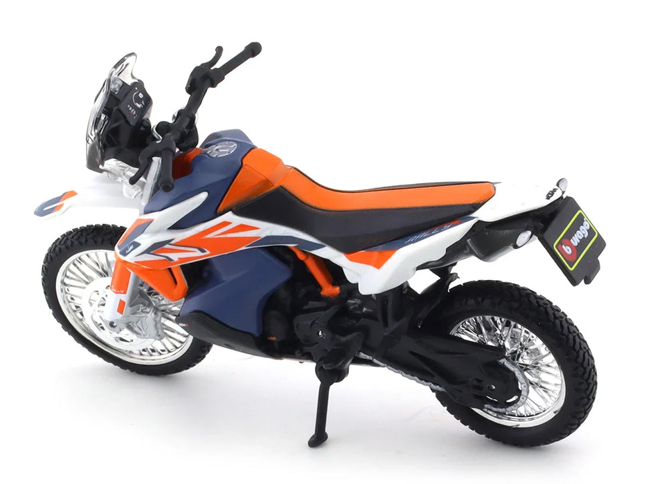 BBURAGO KTM 790 ADVENTURE R RALLY BLUE 1:18 SCALE DIECAST 28-91084