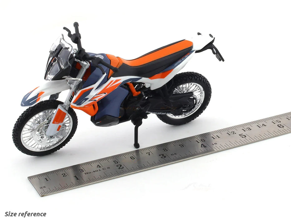 BBURAGO KTM 790 ADVENTURE R RALLY BLUE 1:18 SCALE DIECAST 28-91084