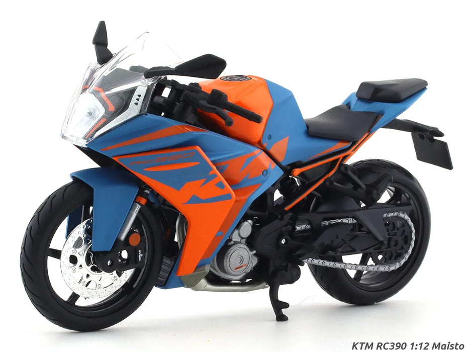 MAISTO KTM RC390 BLUE 1:12 SCALE DIECAST MODEL 52725