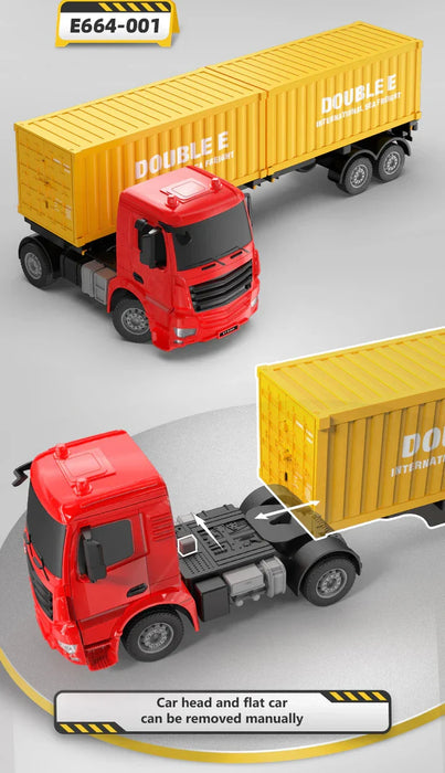 Double Eagle 1/20 2.4G Rc Model Container Truck E564-003 Authorized Rc Shipping Container Truck Toy