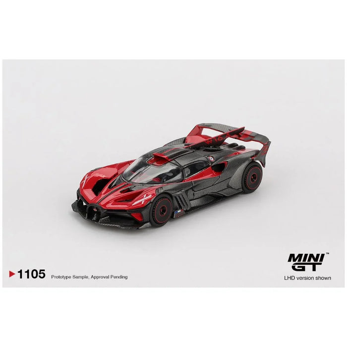 Imported Mini GT #1105 Bugatti Bolide Red Die-Cast Car