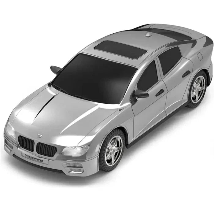 MIRANA TRACER APP AND REMOTE CONTROL CAR - 1.5X POWERFUL NITRO, AR GAME, ANTI SKID TYRE, LUMINOUS HEADLIGHTS, 1200 MAH LI-ION RECHARGEABLE BATTERY ( GREY )