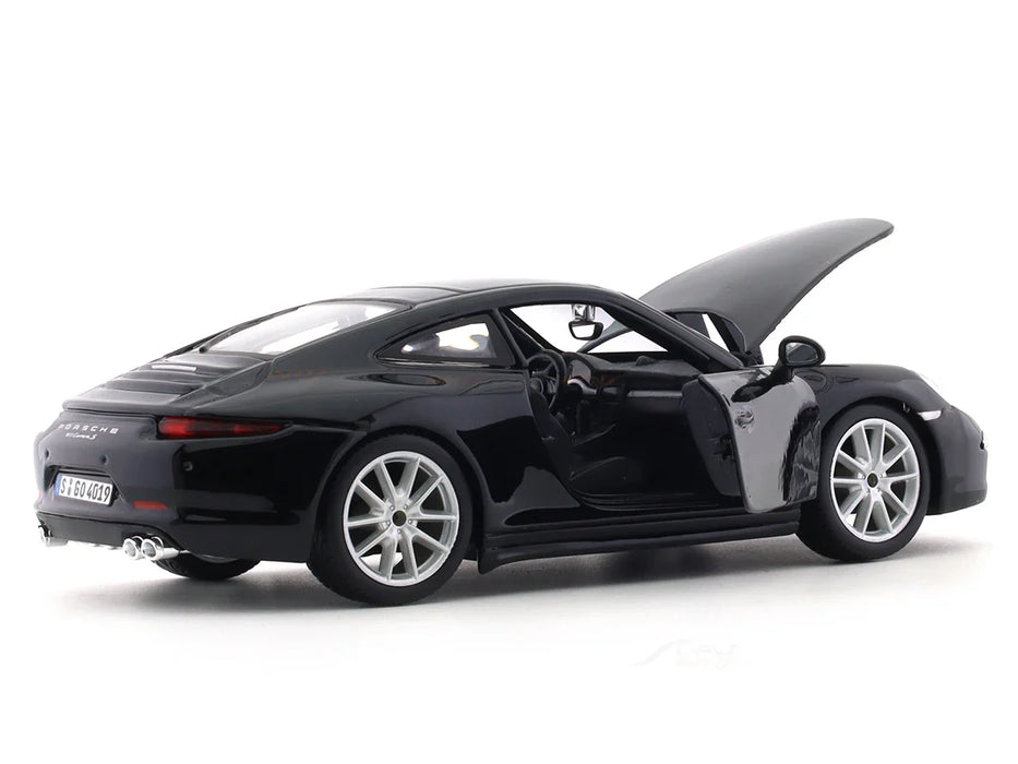 BBURAGO PORSCHE 911 CARRERA (BLACK)  1/24 SCALE 18-91065B