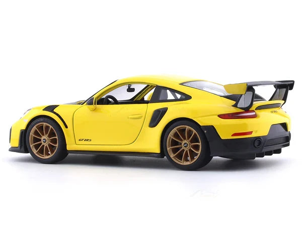 MAISTO PORSCHE 911 GT2 RS 1/24 YELLOW DIECAST MODEL