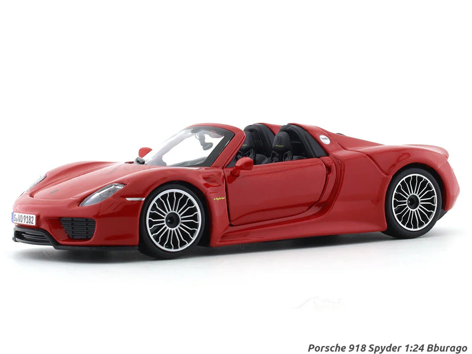 BBURAGO PORSCHE 918 SPYDER RED 1:24 SCALE 91076