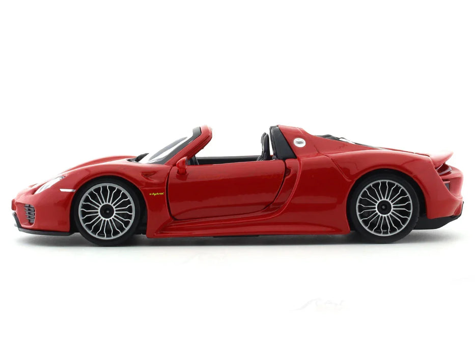 BBURAGO PORSCHE 918 SPYDER RED 1:24 SCALE 91076