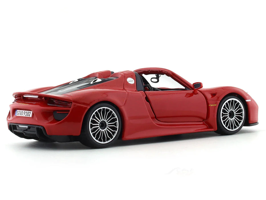 BBURAGO PORSCHE 918 SPYDER RED 1:24 SCALE 91076