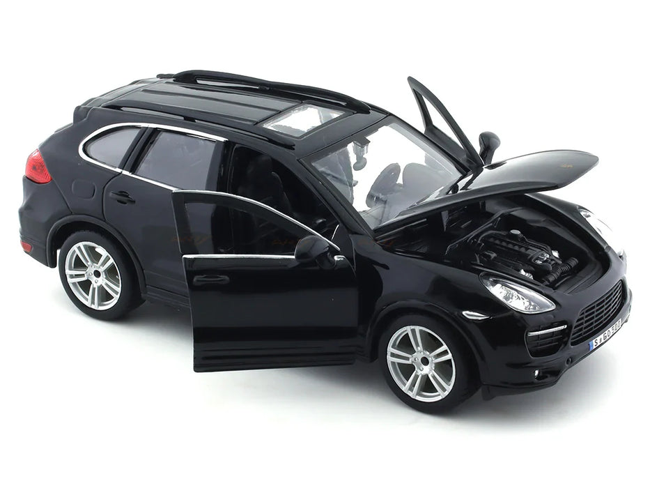 BBURAGO PORSCHE CAYENNE TURBO BLACK 1:24 SCALE BY  18-91056B
