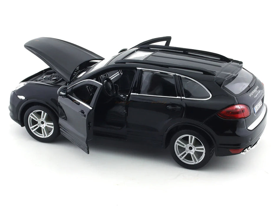BBURAGO PORSCHE CAYENNE TURBO BLACK 1:24 SCALE BY  18-91056B