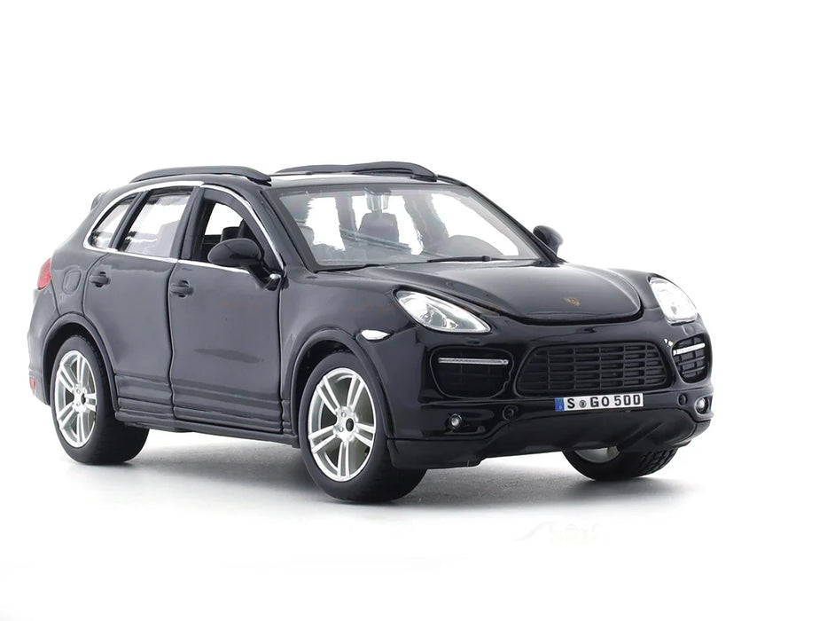 BBURAGO PORSCHE CAYENNE TURBO BLACK 1:24 SCALE BY  18-91056B