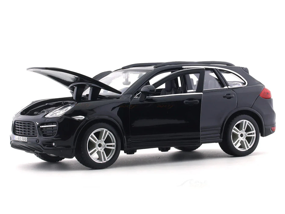 BBURAGO PORSCHE CAYENNE TURBO BLACK 1:24 SCALE BY  18-91056B