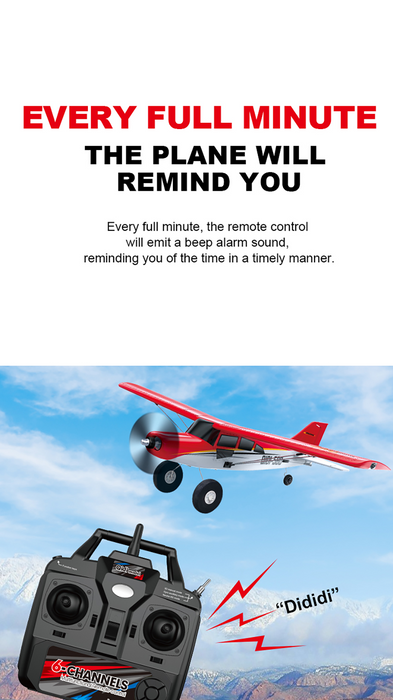 CROSS-COUNTRY AIRCRAFT QIDI-560 M7 51.2CM WING SPAN 37CM FUSELAGE (RED)