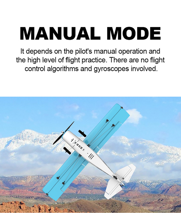 CROSS-COUNTRY AIRCRAFT QIDI-560 M7 51.2CM WING SPAN 37CM FUSELAGE (BLUE)