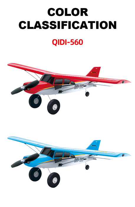 CROSS-COUNTRY AIRCRAFT QIDI-560 M7 51.2CM WING SPAN 37CM FUSELAGE (RED)