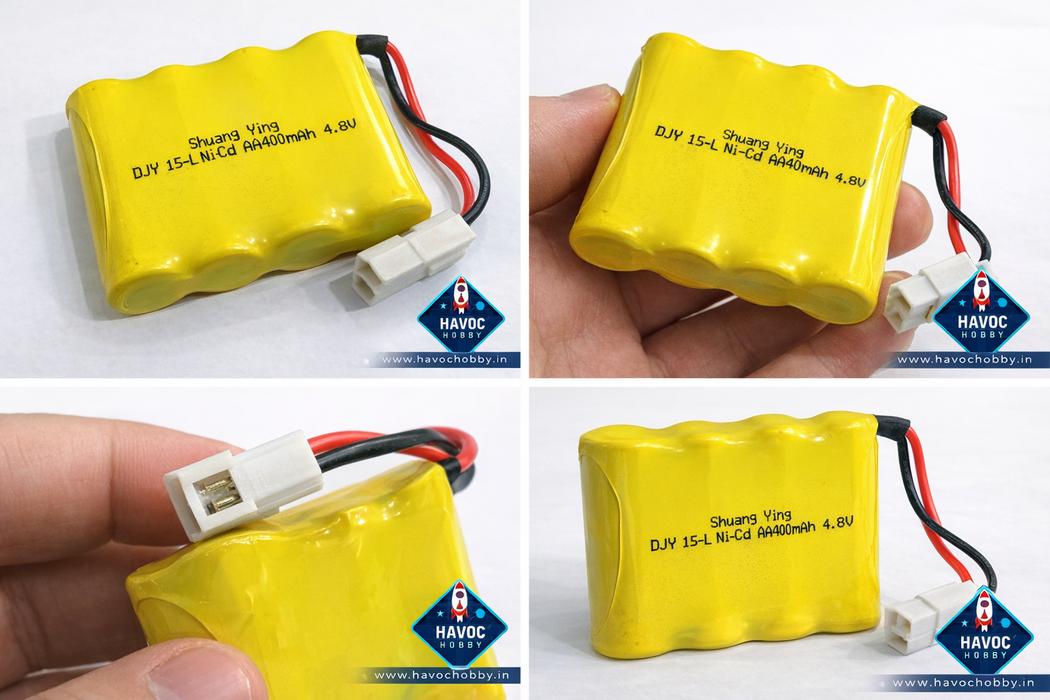 NICD Rechargeable Battery 4.8V AA 400mAh – Long-Lasting Power for RC Toys &amp; Electronics