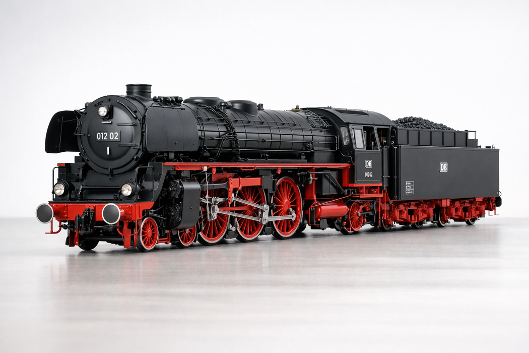 MARKLIN 39005 1/87 SCALE EXPRESS STEAM LOCOMOTIVE WITH A TENDER, ROAD NUMBER 01202