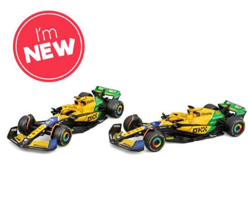 BBURAGO F1 MCLAREN MCL38 2024 #4 WITH HELMET 1/43 SCALE  MODEL B18-38215N-SENNA