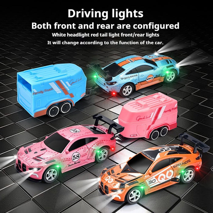MINI RC CAR SMALL POCKET (SPORTS RACING MNCZ 99) 1:64 SPEED REGULATING ALLOY MODEL HG4-218