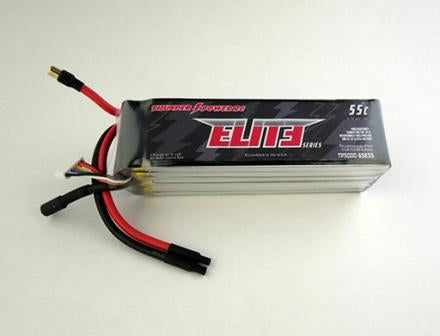 LIPO BATTERY THUNDER POWER 22.2V,6S,55C,5000MAH