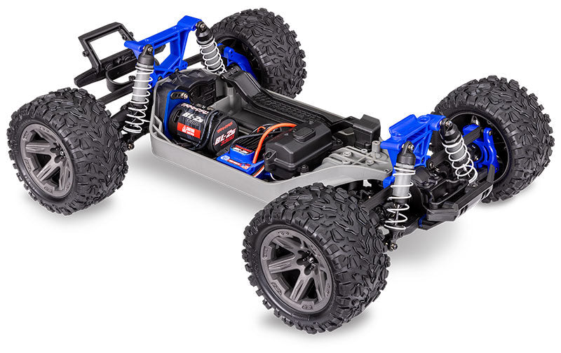 TRAXXAS RUSTLER 1/10 4X4 BL-2S BRUSHLESS STADIUM TRUCK RTR -BLUE - TRA67164-4 BLUE