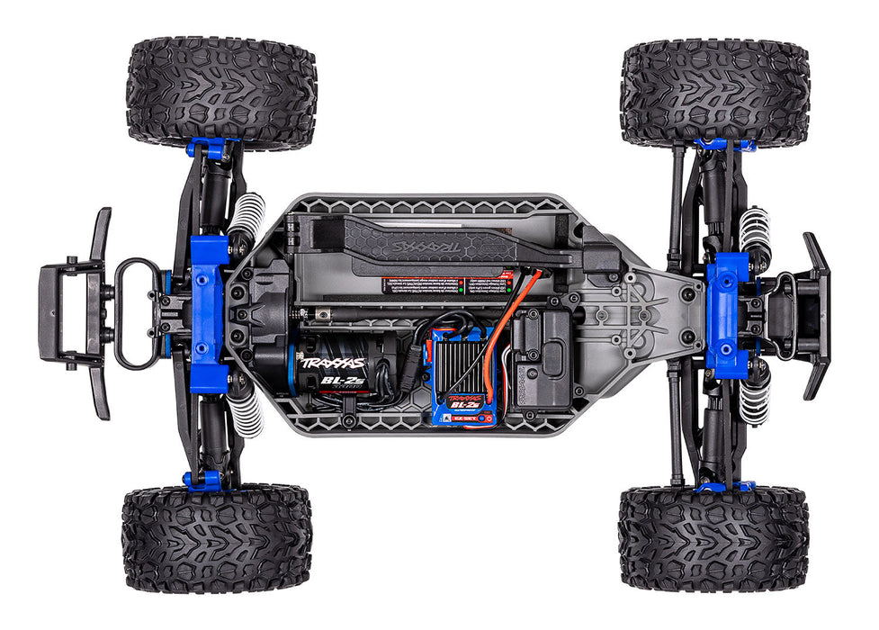TRAXXAS RUSTLER 1/10 4X4 BL-2S BRUSHLESS STADIUM TRUCK RTR -BLUE - TRA67164-4 BLUE