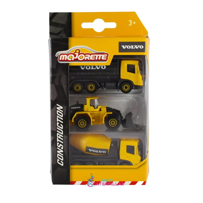 MAJORETTE VOLVO CONSTRUCTION SERIES – PACK OF 3 DIE-CAST