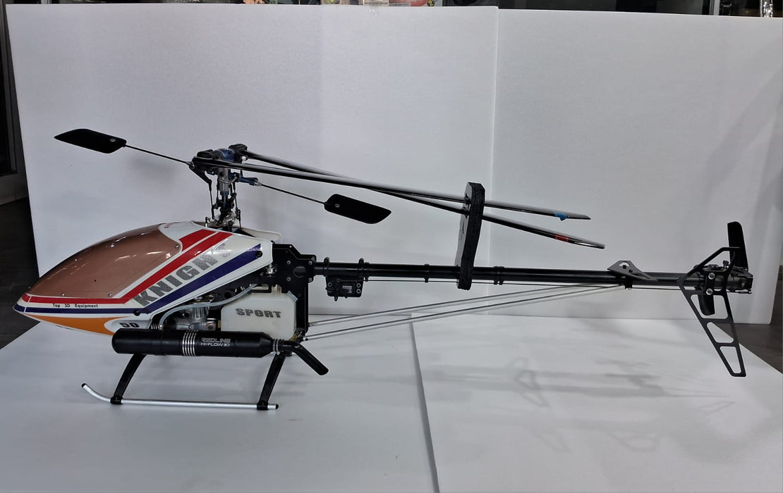 COMPASS KNIGHT 3D HELI 50 NITRO RTF QUALITY PRE OWNED